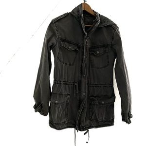 Aritzia Talula Gray Utility Jacket